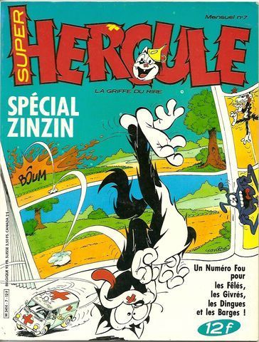 BD Super Hercule N°7 Spécial zinzin la griffe du rire 1987