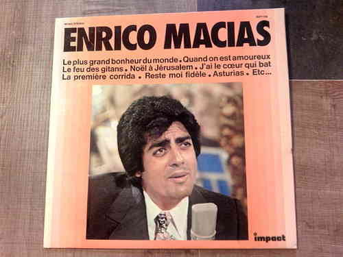 VINYL 33T enrico macias le plus grand bonheur du monde 1970
