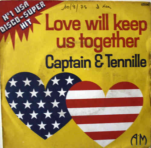 VINYL45T captain and tennille love will keep us together 1975