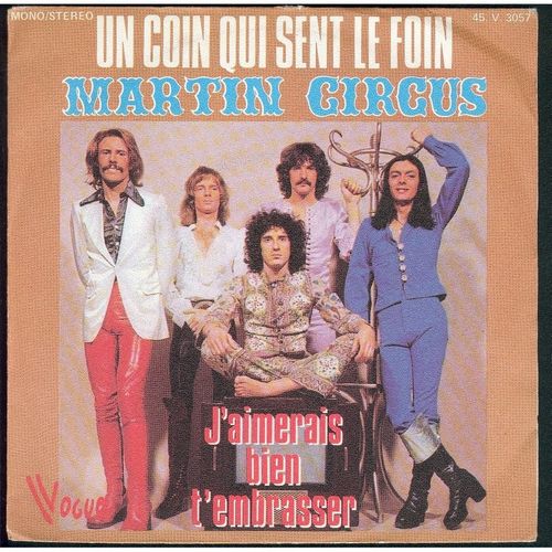 VINYL 45T martin circus un coin qui sent le foin 1974