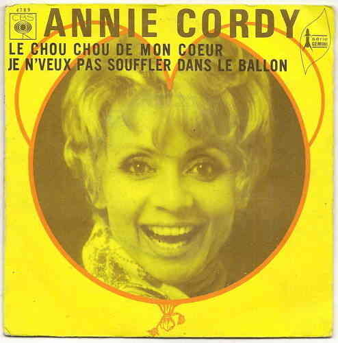 VINYL45T Annie cordy le chou chou de mon cœur 1970 BIEM