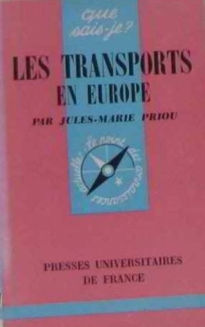 LIVRE Jules-Marie Priou les transports en europe