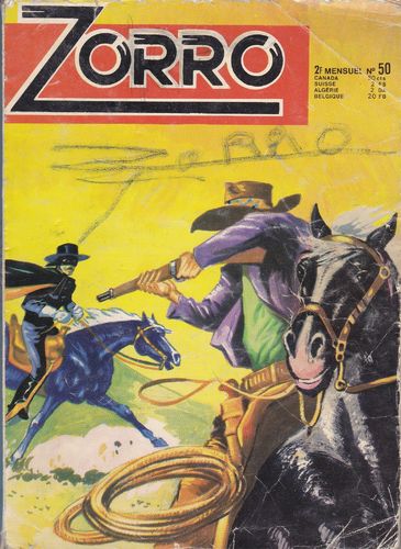 BD Zorro mensuel N°50  1972