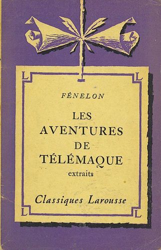 LIVRE fénelon les aventures de telemaque classique Larousse 1931