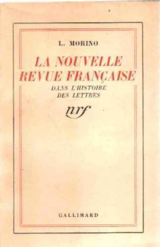 LIVRE I Morino la nouvelle revue française 1939