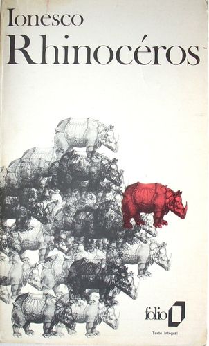 LIVRE Ionesco rhinocéros folio N° 100