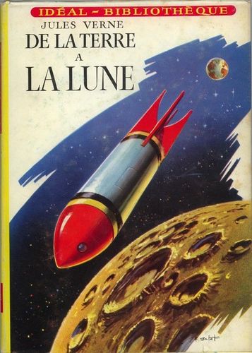 LIVRE Jules Verne de la terre à la lune