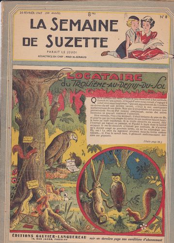 BD la semaine de suzette  N° 8 1947
