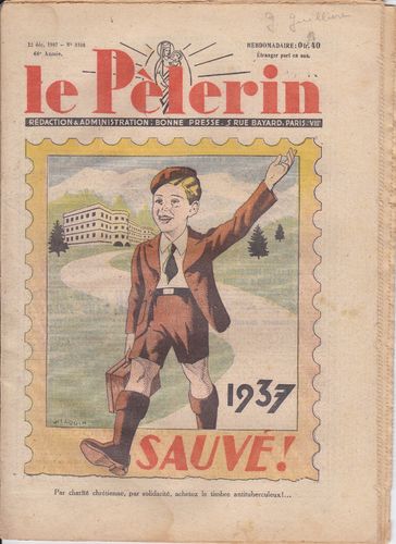 BD hebdomadaire le pélerin N°3168  1937