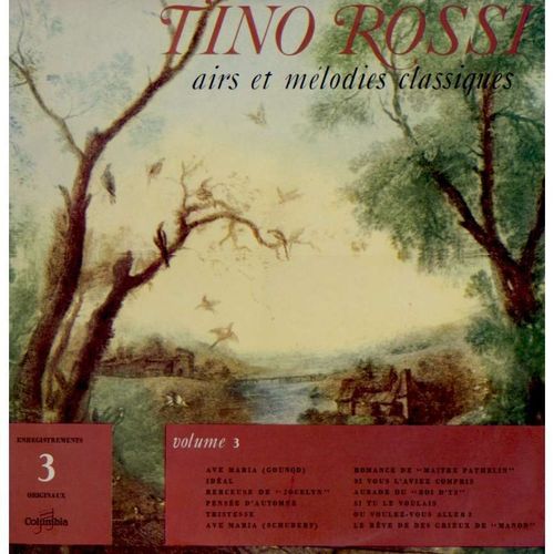 VINYL 33 T  tino rossi N°3 airs et mélodies classiques 1964