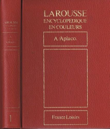 LIVRE Larousse encyclopédique en couleur vol 1 A 1983