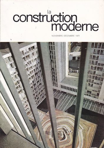 LIVRE revue la construction moderne N°6-1971