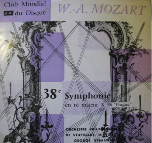 VINYL 33 T  mozart 38éme symphonie george sebastian N°261 1960