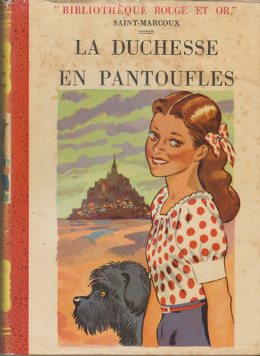 LIVRE bibliothèque rouge et or saint marcoux la duchesse en pantoufles N° 56 de 1952