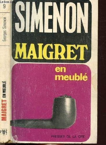 LIVRE Georges Simenon maigret en meublé  N°9-1968