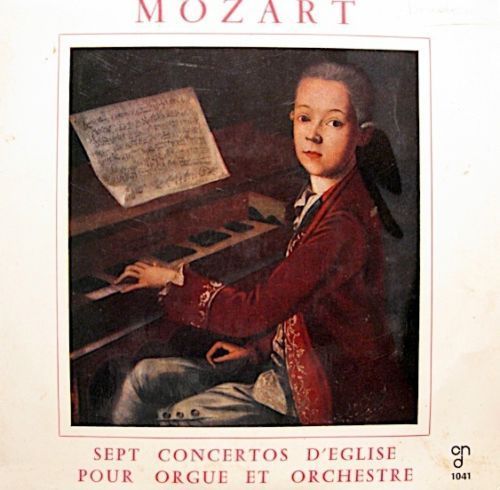 VINYL 33T Mozart sept sonates d'église 25cm année 60