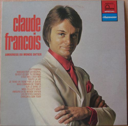 VINYL 33 T claude françois amoureux du monde entier 1973
