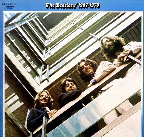 VINYL 33T the beatles 1967/1970 album bleu 1973