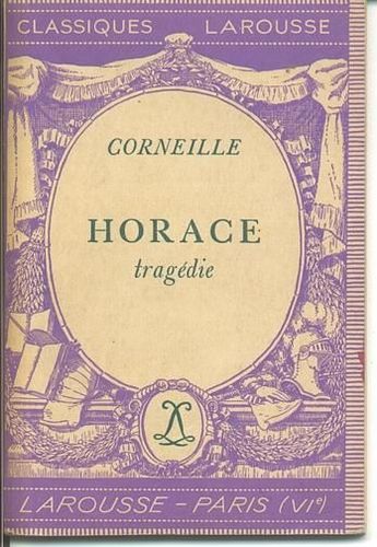 LIVRE corneille Horace 1935 classiques Larousse