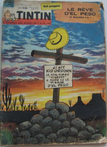 BD Le journal de Tintin N°715- 1962