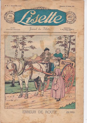bd Lisette magazine N°7 - 1938