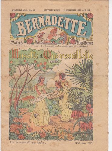 BD hebdomadaire Bernadette N°516- 1939