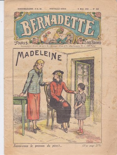 BD hebdomadaire Bernadette N°540- 1940