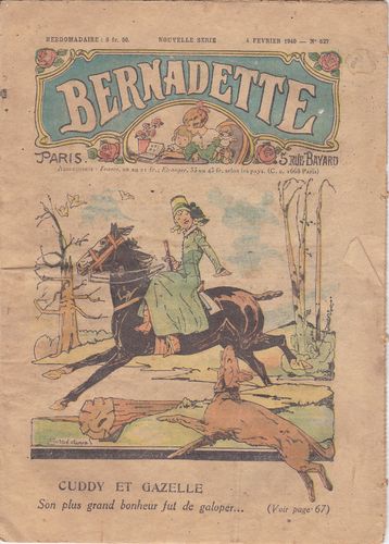 BD hebdomadaire Bernadette N°527- 1940