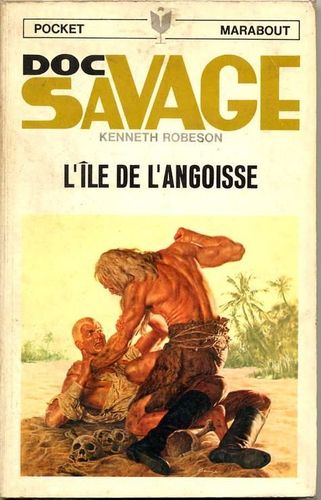 LIVRE doc savage l'ile de l'angoisse 1968 marabout pocket N°64