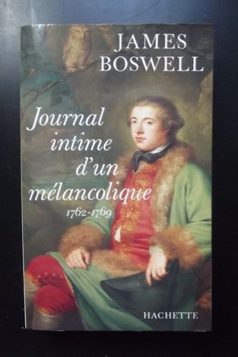 LIVRE James Boswell journal intime d'un mélancolique 1762-1769 1986
