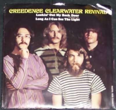 VINYL 45T creedence clearwater revival lookin'out my back door 1970