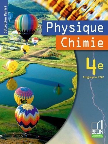 LIVRE physique chimie 4ème programme 2007