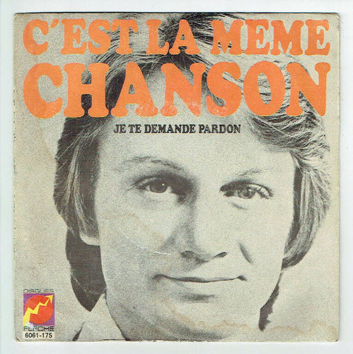 VINYL 45 T claude françois c'est la meme chanson 1971