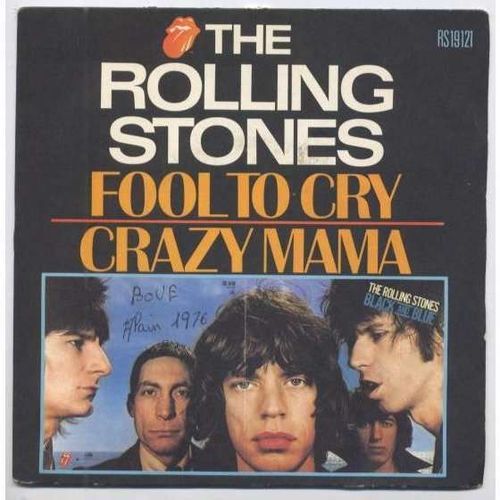 VINYL 45 T rolling stones fool to cry 1976
