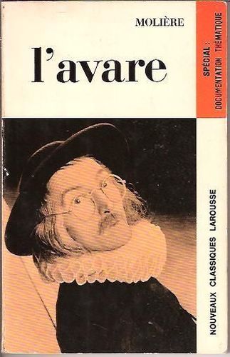 LIVRE Molière l'avare Classique Larousse 1971