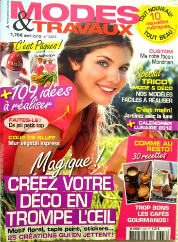 LIVRE Magazine mode & travaux n°1337 AVRIL 2012