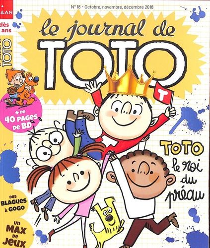 BD Le journal de toto Toto le roi du préau n°18 2018