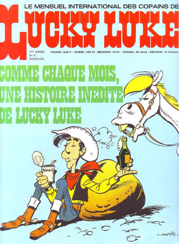 BD Lucky Luke mensuel N°5 Dargaud  1974