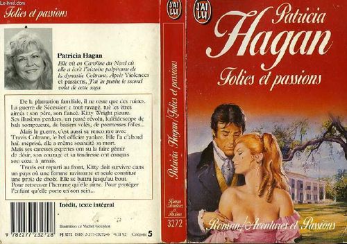 LIVRE Patricia Hagan folies et passions 1992  j'ai lu n°3272