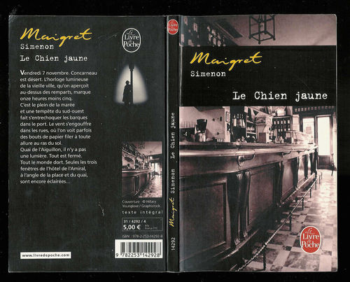 LIVRE Maigret Simenon Le chien jaune LdP n°14292-2007