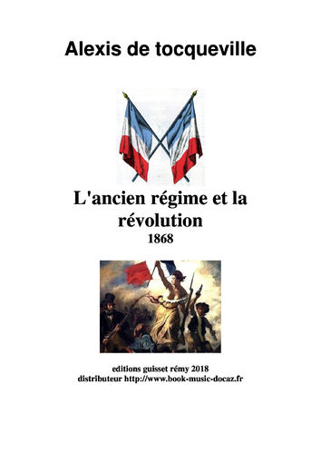 EBOOK alexis de tocqueville l'ancien régime et la révolution1868 -2018