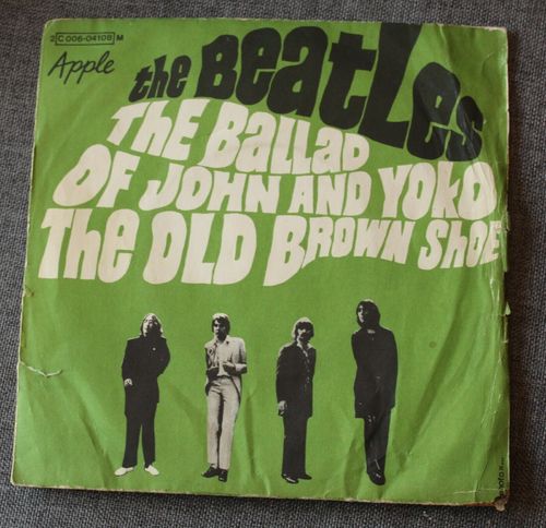 VINYL 45 T beatles the ballad of john and yoko (france) 1969 EO