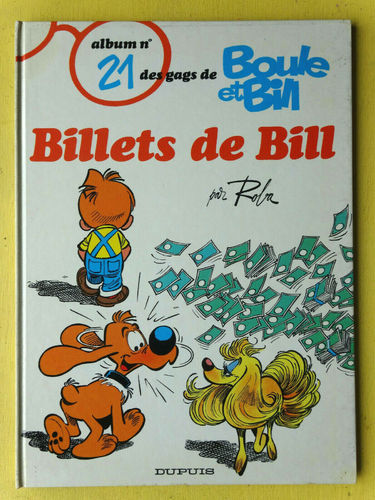 BD Boule et Bill billets de bill n°21 Dupuis 1990