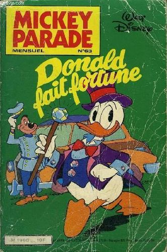 BD Mickey parade n°63 mensuel 1985