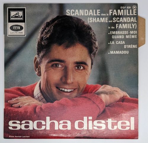 VINYL 45T Sacha distel scandale dans la famille 1965