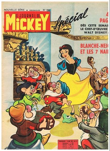BD Le journal de mickey N°550-1962